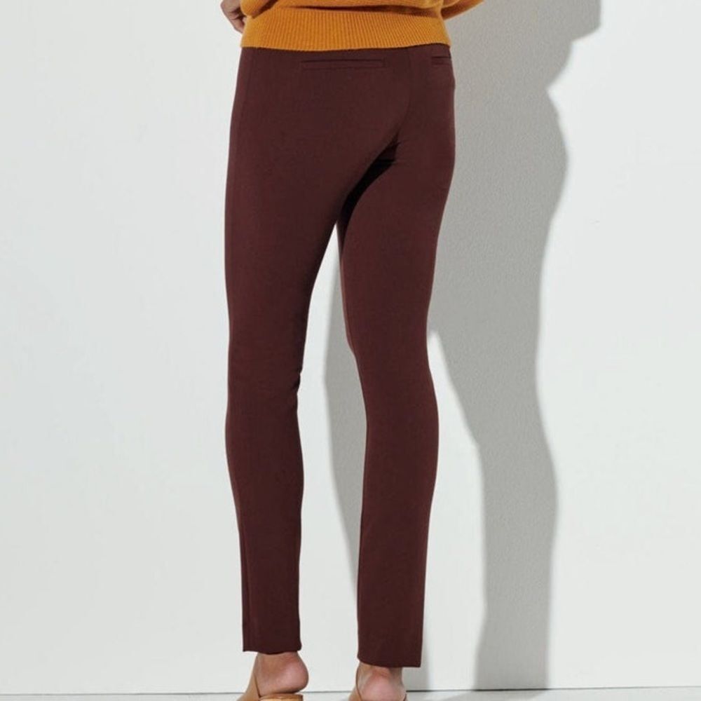 The Reset high rise slim fit in chestnut brown trouser pant size medium